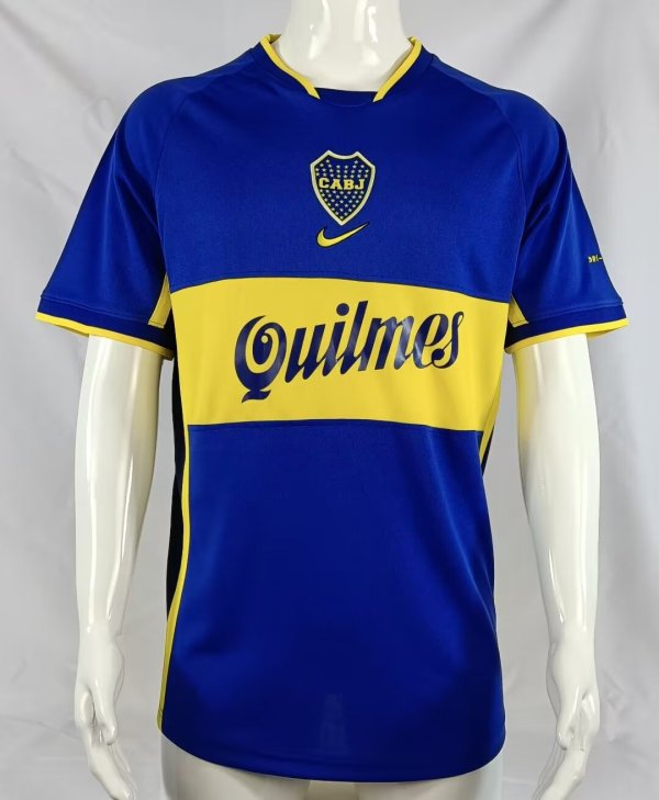 Boca Home Fans 1:1 Quality Retro Soccer Jersey 2001/2002