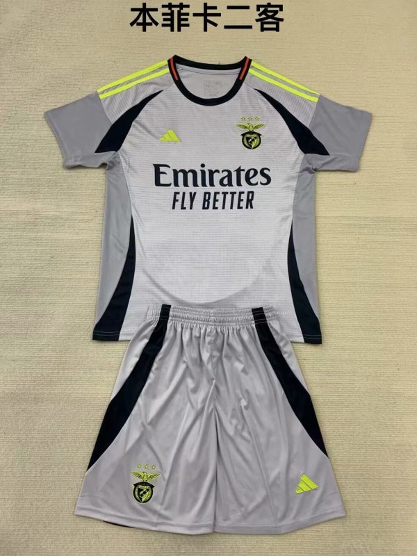 Benfica Third Kids Kits 1:1 Quality Soccer Jersey 24/25