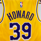 Lakers HOWARD #39 Yellow 1:1 Quality NBA Jersey 24/25