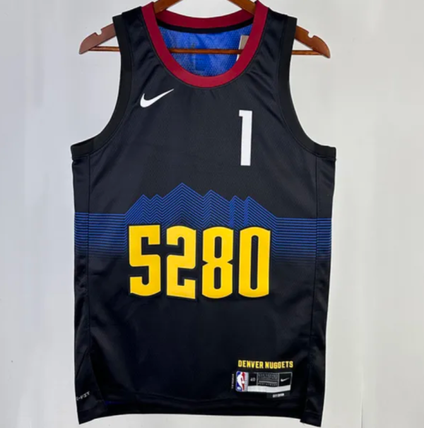 Nuggets PORTER JR. #1 Black City Edition 1:1 Quality NBA Jersey 23/24