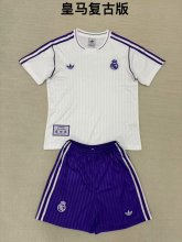 Real Madrid Retro Version Kids Kits 1:1 Quality Soccer Jersey 25/26