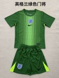 England  Green Goalkeeper Kids 1:1 Quality Soccer Jersey 25/26