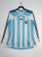 2006 Argentina Home Long Sleeve Retro1:1 Quality Soccer Jersey