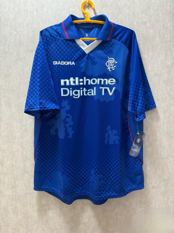Rangers Home Retro Fans 1:1 Quality Soccer Jersey 2002/2003