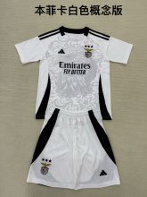Benfica Special Edition White Kids Kits 1:1 Quality Soccer Jersey 24/25