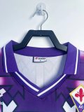 Fiorentina Away Long Sleeve Fans Retro 1:1 Quality Soccer Jersey 1992/1993