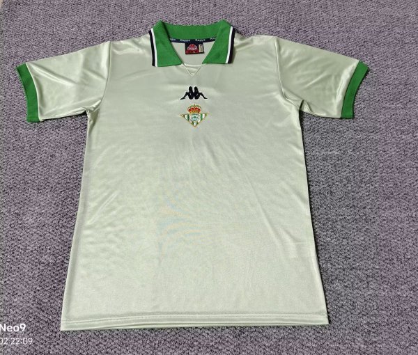 Real Betis Away Fans 1:1 Quality Retro Soccer Jersey 1999/2000