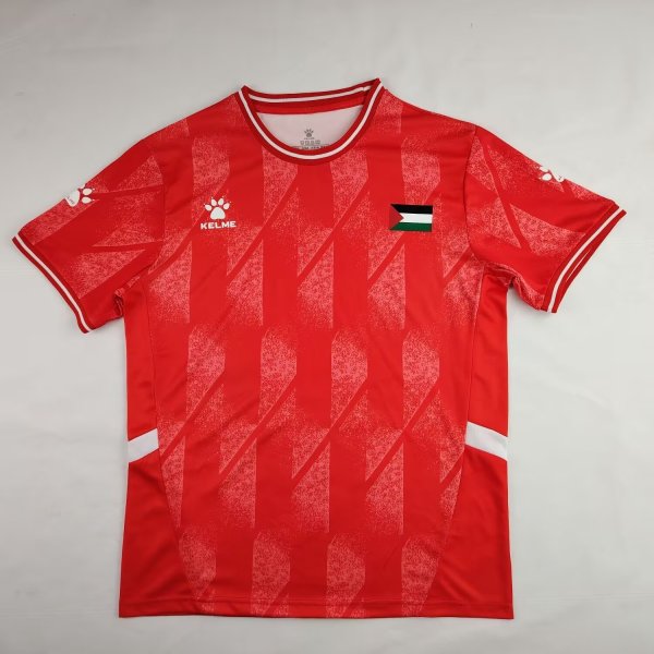 Palestine Home Red Fans 1:1 Quality Soccer Jersey 24/25