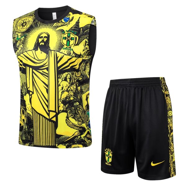 24/25 Brazil Yellow 1:1 Quality Training Vest （A-Set）