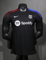 24/25 Barcelona Training Clothes Black PLayer 1:1 Quality Soccer Jersey