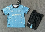 Bayer LeverkusenThird 1:1 Quality Kids Soccer Jersey 23/24