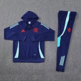 Brazil Hooded Long Sleeved Blue 1:1 Training suit 24/25