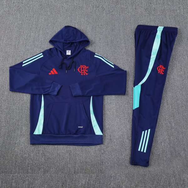 Brazil Hooded Long Sleeved Blue 1:1 Training suit 24/25