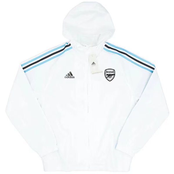 Arsenal White Windbreaker 24/25
