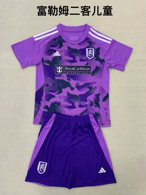Fulham Third Kids Kits 1:1 Quality Soccer Jersey 24/25
