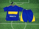 Boca  Home Kids 1:1 Quality Soccer Jersey 24/25