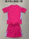 24/25 Celtic Goalkeeper Pink Kids KIits 1:1 Soccer Jersey