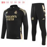 Real Madrid  Kids Black 1:1 Quality Training Jersey 24/25