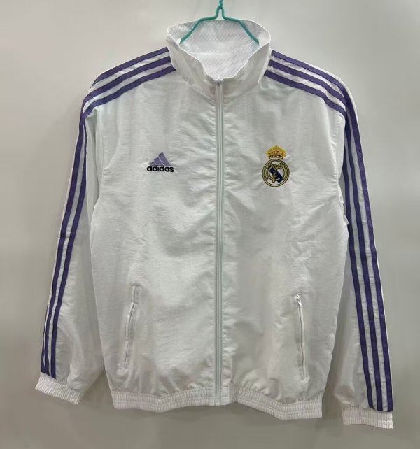 Real Madrid White Double Sided Windbreaker 25/26