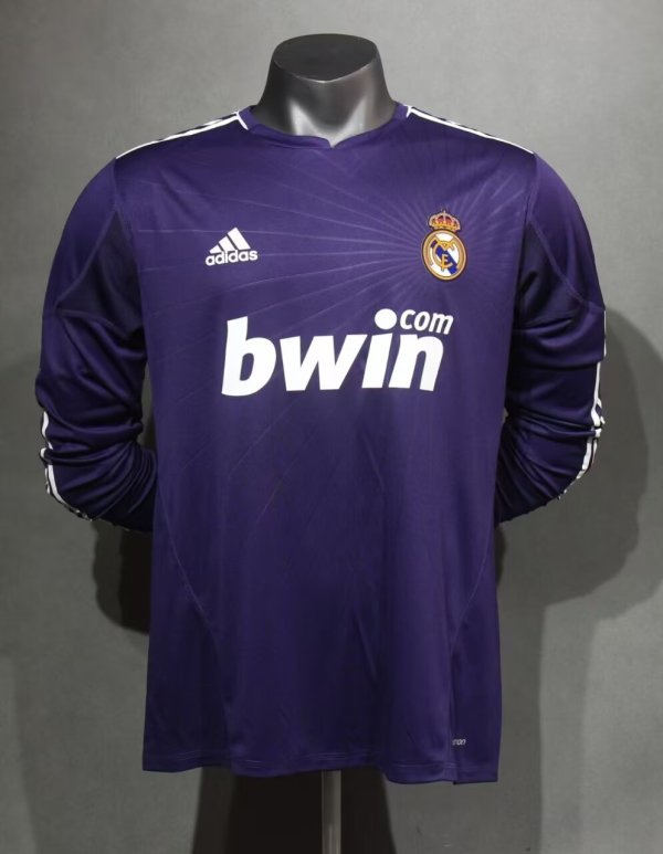 Retro Real Madrid Third Long Sleeve Player 1:1 Quality Soccer Jersey 2010/2011