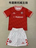 Bristol City Home Kids Kits 1:1 Quality Soccer Jersey 24/25