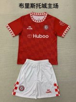 Bristol City Home Kids Kits 1:1 Quality Soccer Jersey 24/25