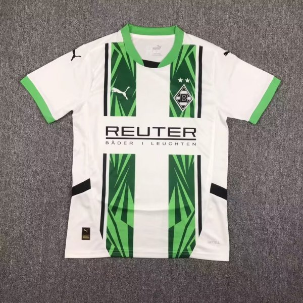 Monchengladbach Home White Fans 1:1 Quality Soccer Jersey 24/25