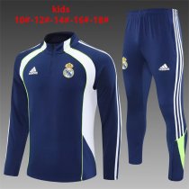 Real Madrid Light Blue Kids  Retro version 1:1 Quality Training Jersey 25/26