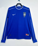 Brazil Away Long Sleeve Fans Retro 1:1 Quality Soccer Jersey 1998