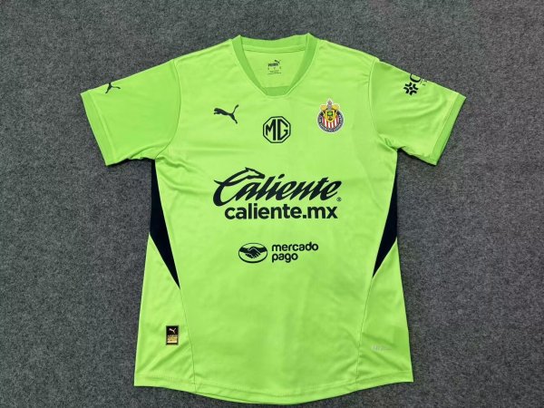 Chivas Green Goalkeeper Fans 1:1 Quality Soccer Jersey 24/25