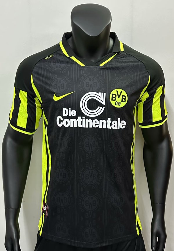 Dortmund Away Fans 1:1 Quality Retro Soccer Jersey 1995/1996