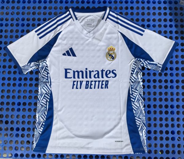 25/26 Real  Madrid Special Edition  Blue And White Fans 1:1 Quality Soccer Jersey
