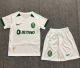 Sporting Lisbon White Kids Soccer Jersey 24/25