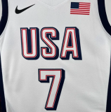 2025 Team USA DURANT #7 White 1:1 Quality  NBA Jerseys