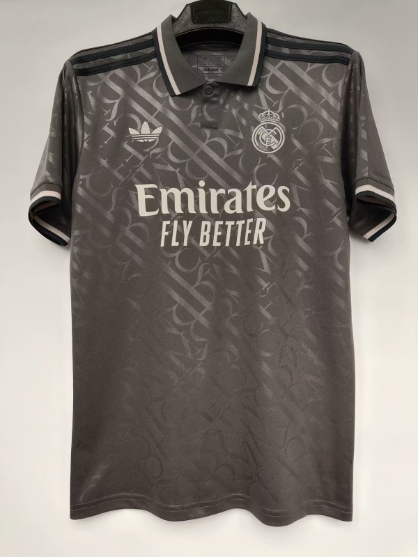 Real Madrid Third Black Fans 1:1 Quality Soccer Jersey 24/25
