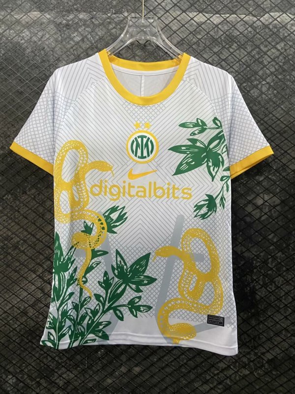 Inter Milan Training Clothing White Fans 1:1 Quality Soccer Jersey 24/25