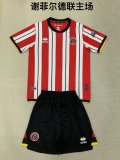 Crystal Palace Home Kids Kits 1:1 Soccer Jersey 24/25