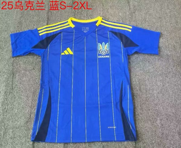 Ukraine Away  Blue Fans 1:1 Quality Soccer Jersey 24/25