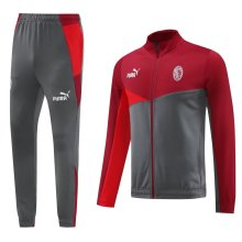 24/25 AC Milan Grey Red Jacket Tracksuit 1:1 Quality