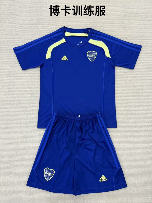Boca Training clothes Kids 1:1 Quality Soccer Jersey 25/26
