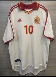 Spain  Away White Fans 1:1 Quality Retro Soccer Jersey 2000