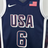 Team USA JAMES #6 Sapphire Blue 1:1 Quality  NBA Jerseys 2025