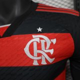 24/25 Flamengo Home Long sleeve Player 1:1 Quality Soccer Jersey