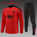Liverpool Kids Red Player 1:1 Quality Training Jersey 24/25