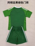 Argentina Goalkeeper Green 1:1 Kids Soccer Jersey 25/26