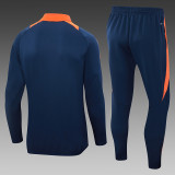 24/25  Manchester United Blue Training Tracksuit 1:1 Quality Soccer Jersey