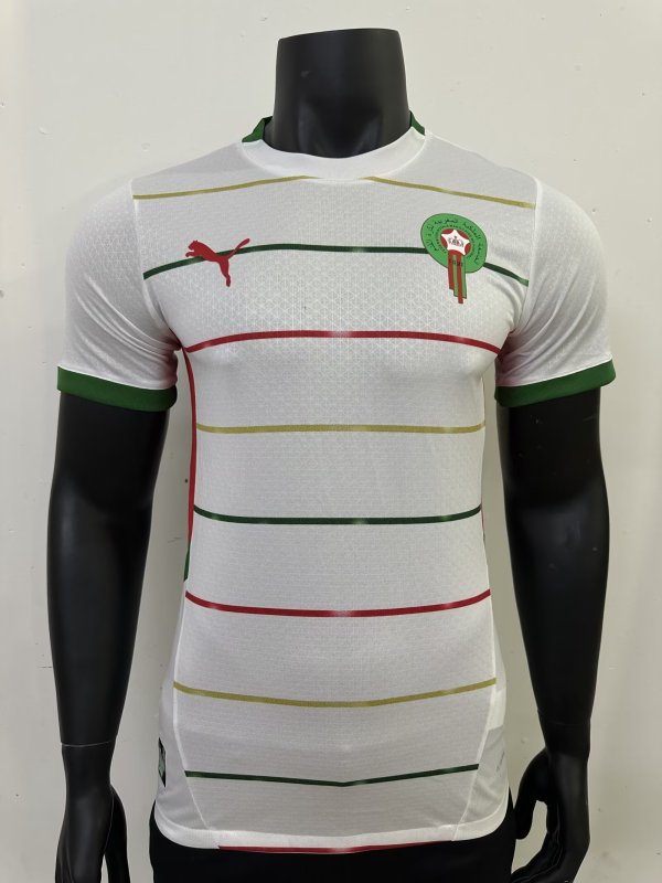 Morocco  Away White Player 1:1 Quality Soccer Jersey 24/25