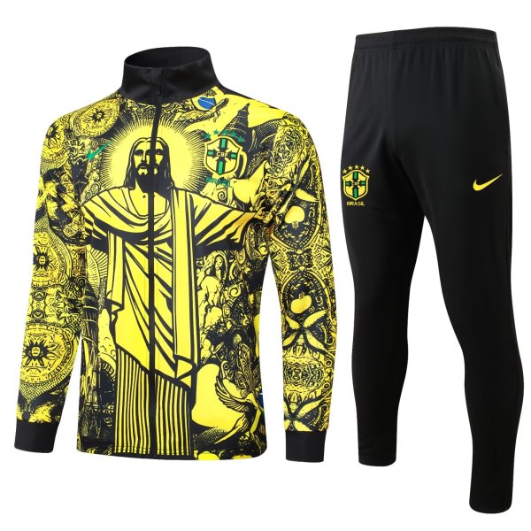 Brazil Yellow Jacket Tracksuit 1:1 Quality 24/25