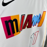 Miami Heat JAQUEZ JR. #11 White  City Edition 1:1  Quality NBA Jersey 24/25