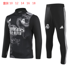 Real Madrid  Kids Black Special Edition 1:1 Quality Training Jersey 24/25